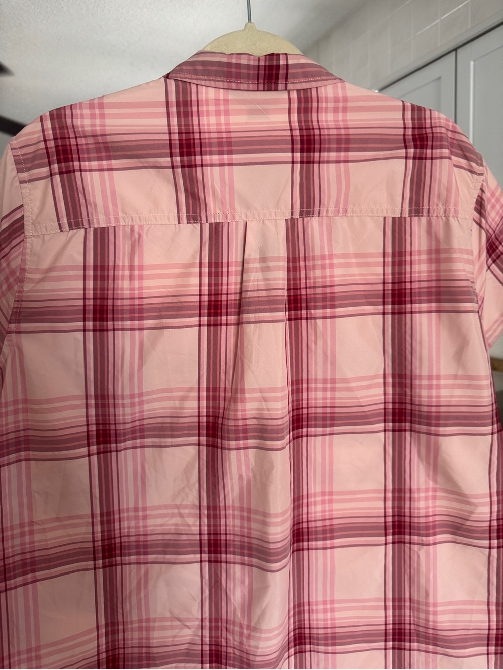 Eddie Bauer NWT Pink Plaid Short Sleeve Adventure Shirt XXL/2X - Picture 6 of 13